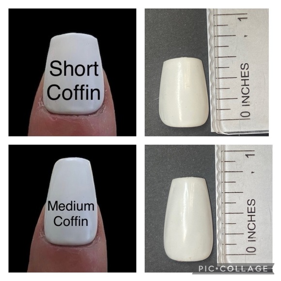 Hand painted artificial nails kit.  Choose the size and shape that suits you! - Picture 3 of 8